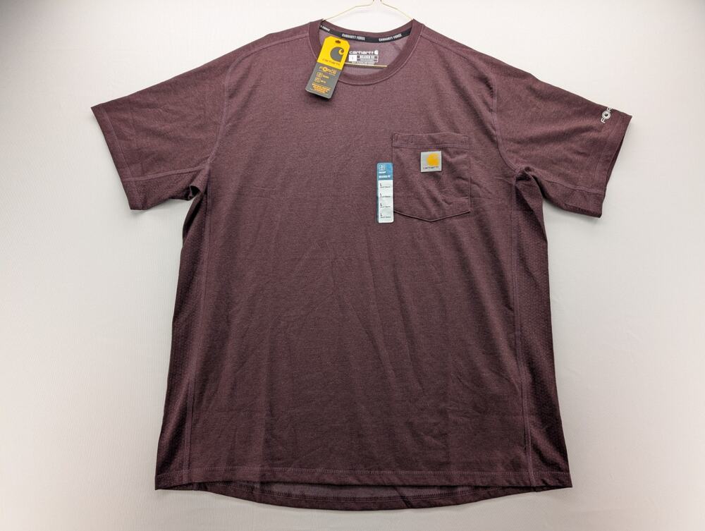 NWT Carhartt Force Relaxed Fit Short Sleeve Pocket T-Shirt size Large
